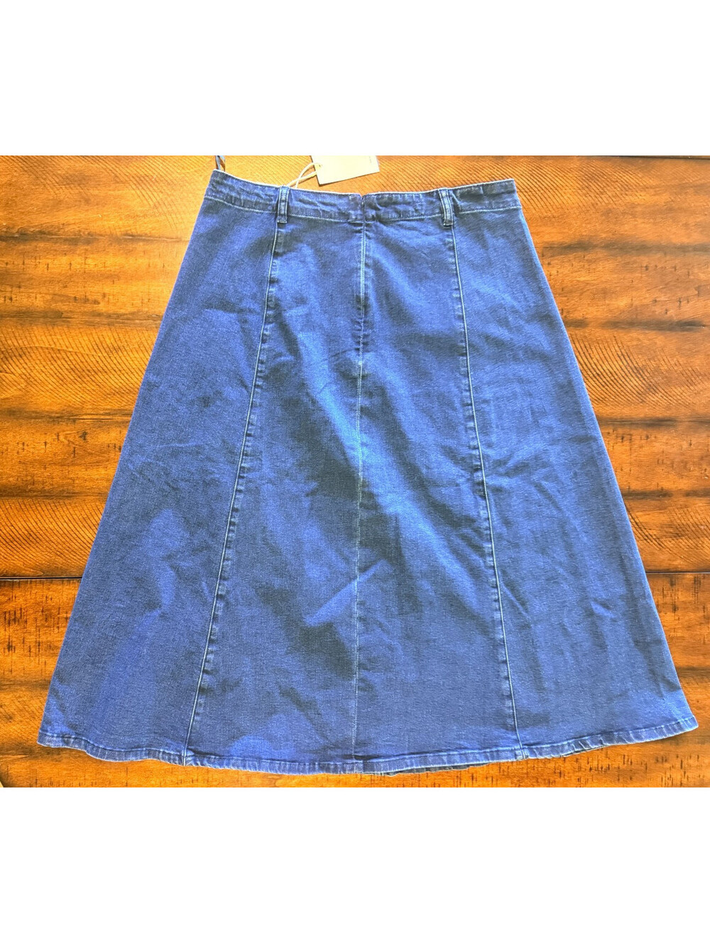 Flamingals Denim Maxi Skirt Blue A-Line Stretch Western Rodeo NWT, Women's 3XL